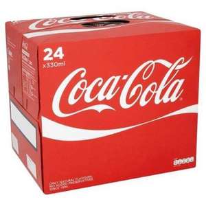 24 Pack of Coca-Cola 330ml Cans for £1.80 + £2.99 Delivery @ Euro Office