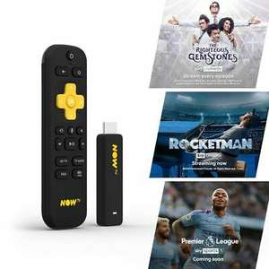 NOW TV Smart Stick with 1 month Entertainment, 1 month Sky Cinema & 1 day Sky Sports Passes pre-loaded - £19.49 Delivered @ boss_deals/eBay