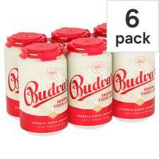 Budweiser Budvar Original cans 6 x 330ml - 2 packs for £9 @ Tesco