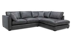 Keaton: Leather Left Hand Facing Arm Small Open End Corner Sofa for £299 (delivery up to £69) at DFS