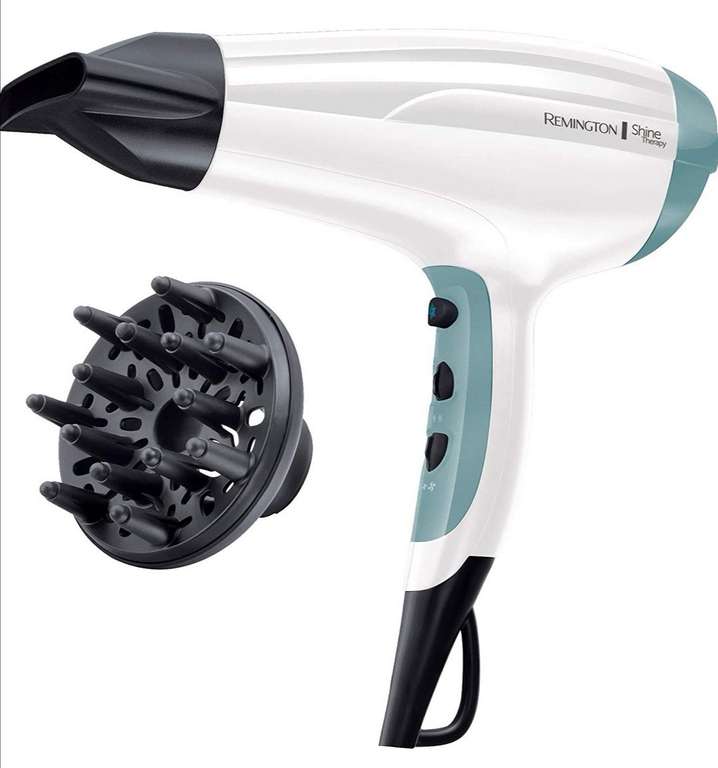 Remington Shine Therapy Hair Dryer with Power Dry and Cool Shot for a Frizz Free Shine, 2300W - £9.86 Prime / £14.35 non Prime @ Amazon