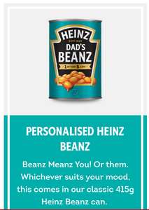 Personalised Heinz products delivered for fathers day - From £5.49 @ Heinz