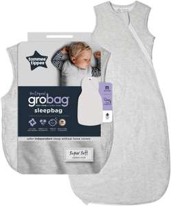 The Original Grobag Grey Marl Sleepbag 0.2 Tog 6-18 Months for £12 Prime (+£4.49 non Prime) at Amazon