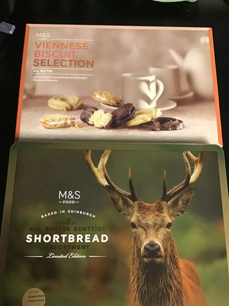 M&S boxes of biscuits reduced to £2.50 instore