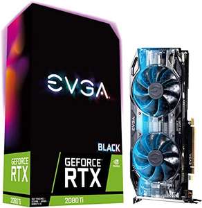 EVGA GeForce RTX 2080 Ti BLACK EDITION GAMING, 11G-P4-2281-KR, 11GB GDDR6, Dual HDB Fans, RGB LED £992 @ Amazon
