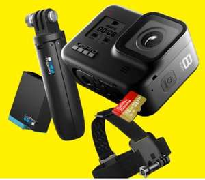 GoPro HERO8 Black, Shorty grip, Head Strap, a 32GB SD card and spare battery £329.99 at GoPro Shop
