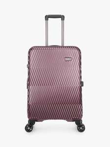 Antler Viva 4-Wheel 68cm Medium Suitcase, Aubergine at John Lewis & Partners for £65.50