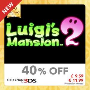 Luigi’s Mansion 2 (3DS) - £9.59 with 80 gold coins @ Nintendo eShop