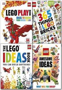 Lego Ideas 4 book collection £21.95 delivered @ Books4people