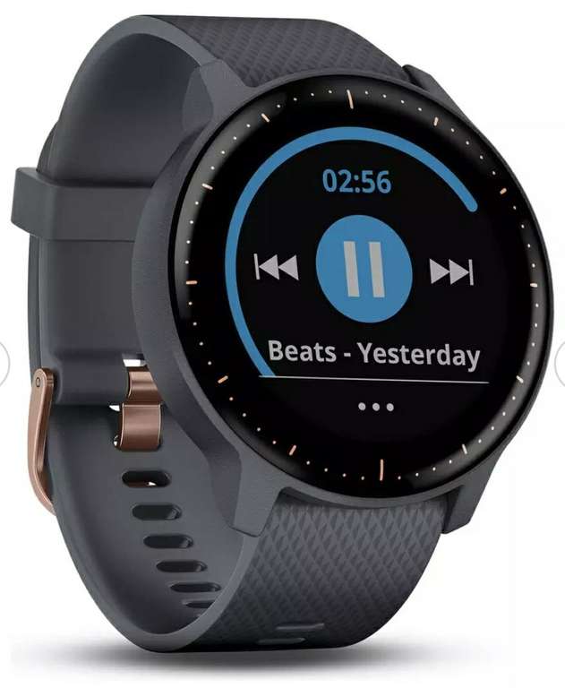 Garmin Vivoactive 3 Music Smart Watch-Rose Gold/Granite £149.99 (Free Collection/Or £3.95 Delivery) @ Argos