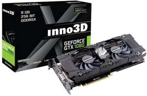 INNO3D N1080-1SDN-P6DN GeForce GTX1080 Twin x2 8 GB GDDR5X 256 Bit Graphics Card - Black Used - Very Good £256.66 Amazon Warehouse