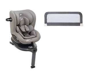 Joie i-Spin 360 i-Size Car Seat & Bed Guard Toddler Safety Bundle - Grey Flannel £252 @ Bournemouth Baby Centre