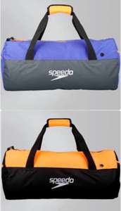 Speedo Duffel Bag Now £17.50 Free delivery black/orange or grey purple @ Speedo