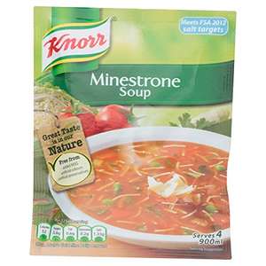 Knorr Minestrone Dry Soup, 9 x 62 g only £1 @ Amazon Pantry (£15 min order, free delivery with code)