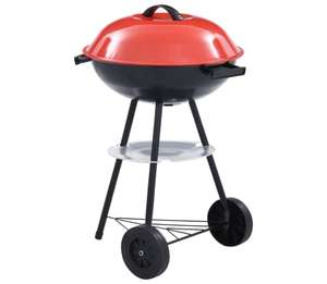 vidaXL Portable XXL (44cm) charcoal kettle BBQ grill for £32.99 delivered @ vidaXL