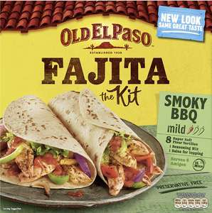 Old El Paso Mexican Smoky BBQ Fajita Dinner Kit, 500g £1.38 Amazon pantry (min £15 spend, free delivery with code)