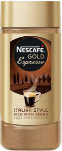 NESCAFÉ GOLD Espresso Instant Coffee Jar, 100 g £1.50 Amazon pantry (min £15 spend, free delivery with code)