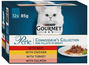 GOURMET Perle Connoisseurs Cat Food Mixed 12 x 85g Only £1 @ Amazon Pantry (£15 min spend / free delivery with code)