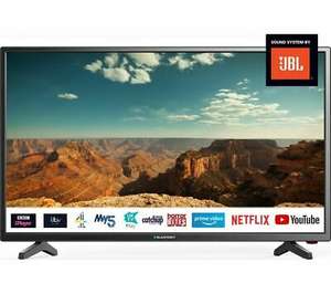 BLAUPUNKT 40/138Q 40" Smart LED TV Freeview Play WiFi DTS TruSurround, £189.05 with code at Currys/ebay