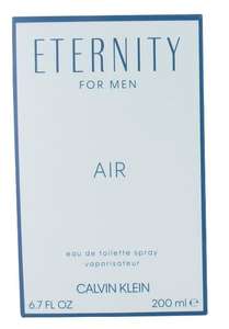 Calvin Klein Eternity Air 200ml Eau de Toilette Spray for Men £26.90 at PerfumePlusDirect
