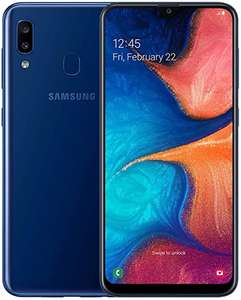 Samsung Galaxy A20e 32GB Blue: 5GB Data Ultd Min + Texts - £21/month for 24 months = £504 / £10/month after cashback @ Mobile Phones Direct