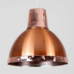 Portishead Copper Pendant Shade - £5 / £8.95 delivered @ Iconic Lights