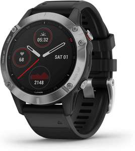 Garmin Fenix 6 Ultimate Multisport GPS Watch Silver with Black Band - £369 @ Amazon