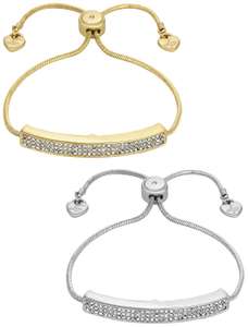 Lipsy Crystal Friendship Bracelets - Set of 2 £5.99 @ Argos - Free Click and Collect