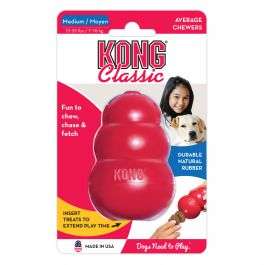 KONG medium size classic red dog chew toy. Durable natural rubber £4.87 + £1.99 del @ Animed direct