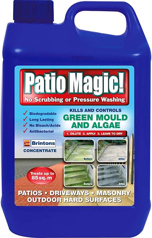 Patio magic 85 sq.m 2.5L reduced to clear £2 at Morrisons Hyde