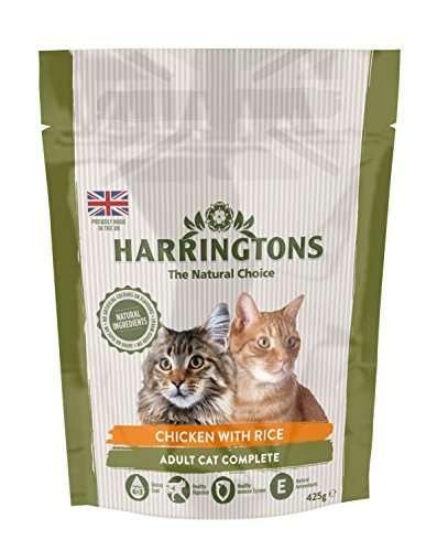 HARRINGTONS Cat Food Complete Chicken with Rice, 425 g (Pack of 6) - £5.93 (+£4.49 NP / £3.95 S&S with voucher) @ Amazon