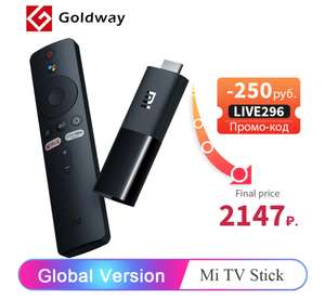 Global Version Xiaomi Mi TV Stick Android TV 9.0 built in Chromecast - £27.87 delivered @ AliExpress / Hong Kong Goldway