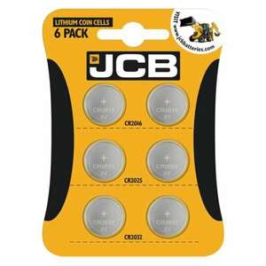6 X JCB 2032 2025 2016 3V Lithium Button Coin Cell Batteries (2 each), £1.49 at powercrazy_uk / ebay