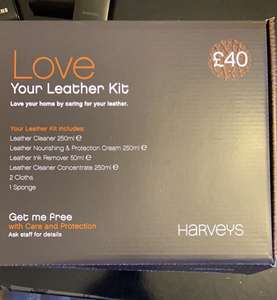 Love your leather - Leather cleaning kit £10 at Harvey’s Furniture in Wakefield