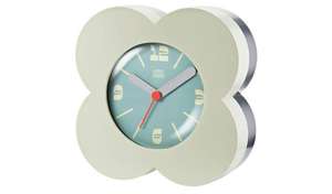 Orla Kiely Alarm Clock : Cream / Blue / Olive £12.50 , Wall Clock £17.50 & 2 Year Guarantee @ Argos + Free Click & Collect