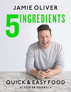 Jamie Oliver 5 Ingredients hardcover £13 (+£2.99 Non Prime) @ Amazon