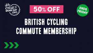 50% off Commute memberships at British Cycling