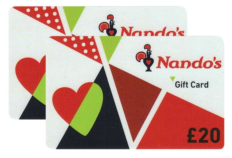 £40 Nando's Gift Cards Multipack (2 x £20) for £34.99 delivered at Costco