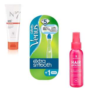 £5 Friday Flash Sale is Back items include Lee Stafford, No7 & Gillette Venus, £1.50 click & collect under £20 from Boots