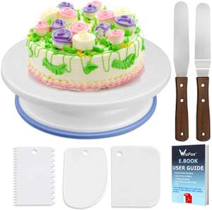 WisFox Cake Plate Rotating Cake Stand Cake Turntable - £9.34 Prime / +£4.49 non Prime Sold by JinHongZhen and Fulfilled by Amazon