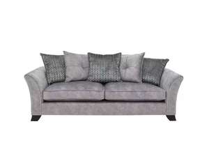 Amora 4 Seater Fabric Pillow Back Sofa £794 - £50 off £500+ spend + using code WELCOME0520 @ Furniture Village