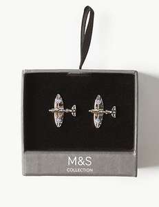 M&S COLLECTION Plane Cufflinks (Free click & collect) £7 @ Marks & Spencer