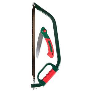 Qualcast Bow Saw and Folding Saw 7.95 Free Collection @ Homebase