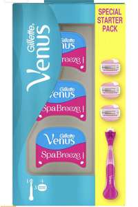 Gillette Venus Comfortglide Spa Breeze 2-in-1 Women's Razor + 2 Blade Refills, with Shaving Gel Bars £7.50 (+£4.49 NP) / £7.13 S&S @ Amazon