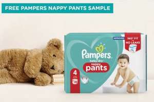 Pampers Nappy Pants size 4 free sample