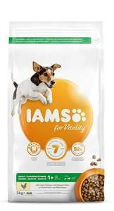 IAMS for Vitality Small/Medium Breed Adult Dry Dog Food with Fresh Chicken, 3 kg £6 (Prime) / £10.49 (non Prime) at Amazon