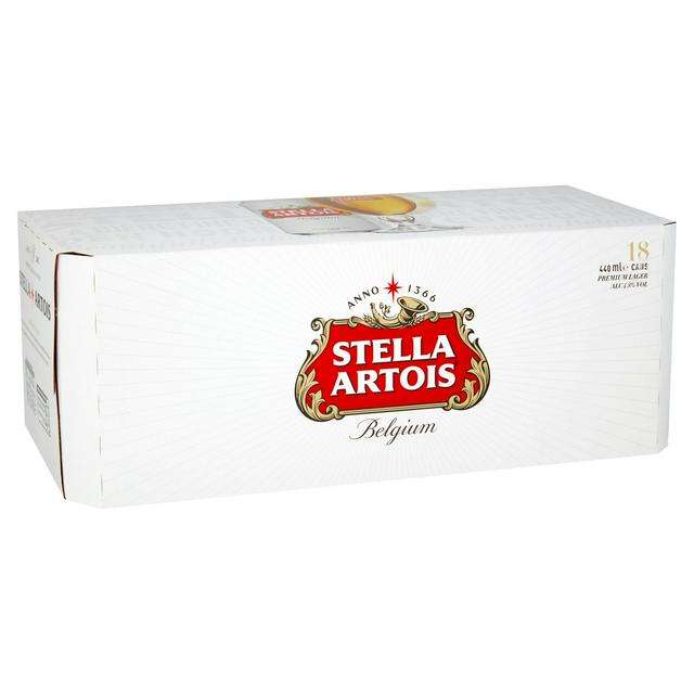 18 440ml cans of Stella Artois £14 @ Sainburys