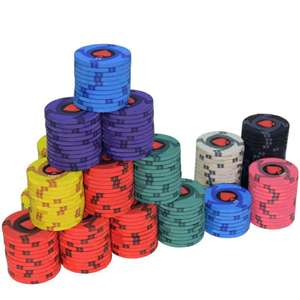 Ceramic Poker Chips £3.87 /10 or Even Cheaper With Bulk + Account Vouchers £3.97 @ AliExpress twinklestar Store