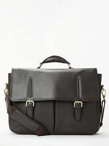John Lewis & Partners Salzburg Leather Briefcase, Brown - £74.50 @ John Lewis & Partners