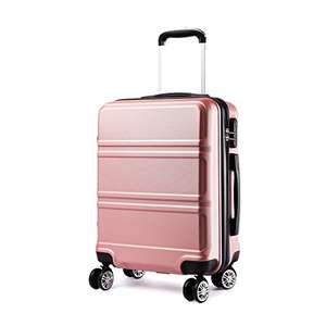 Kono 20 inch Cabin Suitcase Lightweight ABS Carry-on Hand Luggage 4 Spinner Wheels Trolley Case 55x40x22 cm £23.99 delivered at Amazon